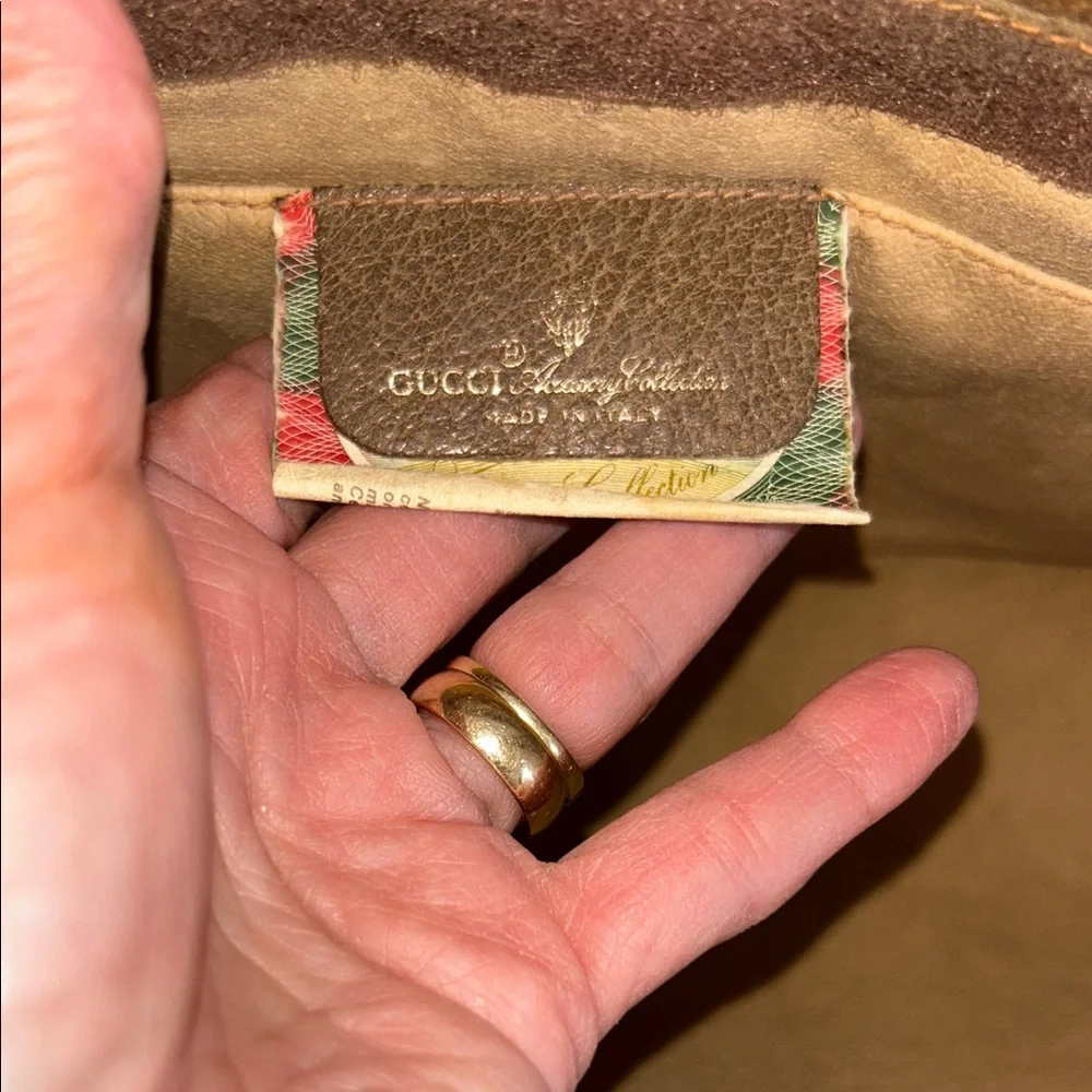 Gucci Beige and Brown Monogram Clutch - Picture 12 of 16